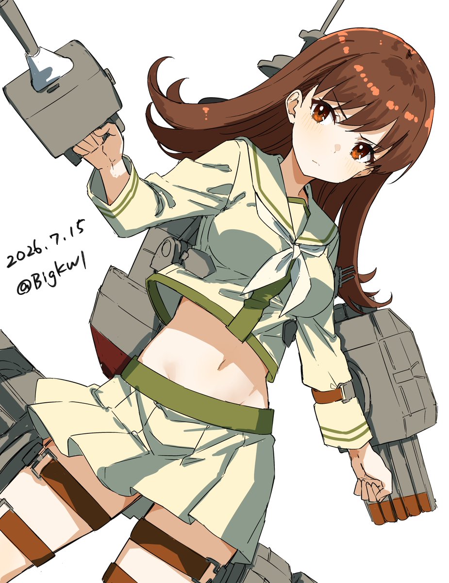 BigKwl's tweet photo. 大井 
#艦これ版深夜の真剣お絵描き60分一本勝負 
#艦これ版真剣お絵描き60分一本勝負_20260715 https://t.co/0oGjkcJVuL