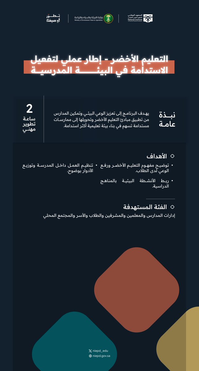 المعهد الوطني للتطوير المهني التعليمي tweet media