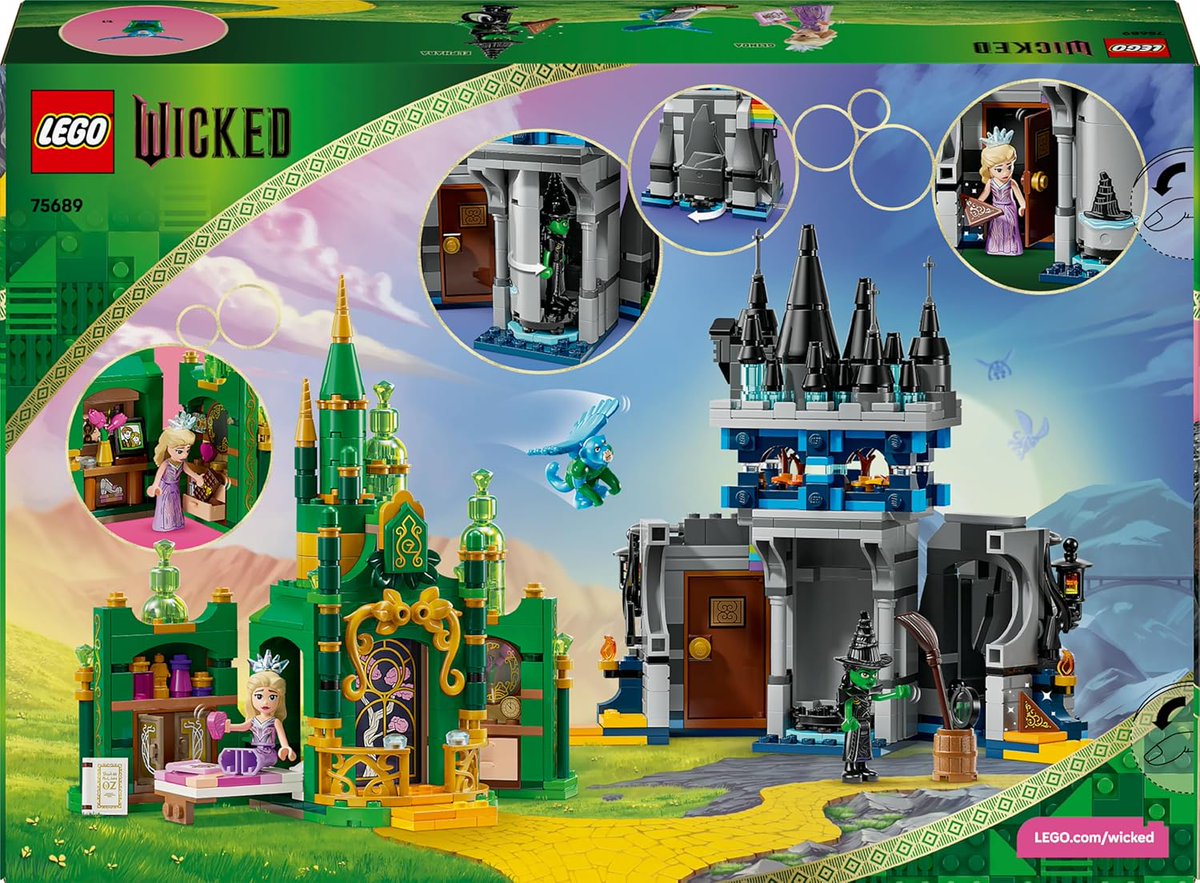 icklebricks's tweet photo. LEGO Wicked Emerald City & Kiamo Ko Castle
SAVE 40% / NOW £44.99 / RRP £74.99
Direct link → https://t.co/Bg36JuWuh8
.
Pricing correct at time of posting
.
#lego #ad #legodeals #giftideas #afol #legoinvesting #wicked #emeraldcity #kocastle #elphaba #glinda #flyingmonkey #movi