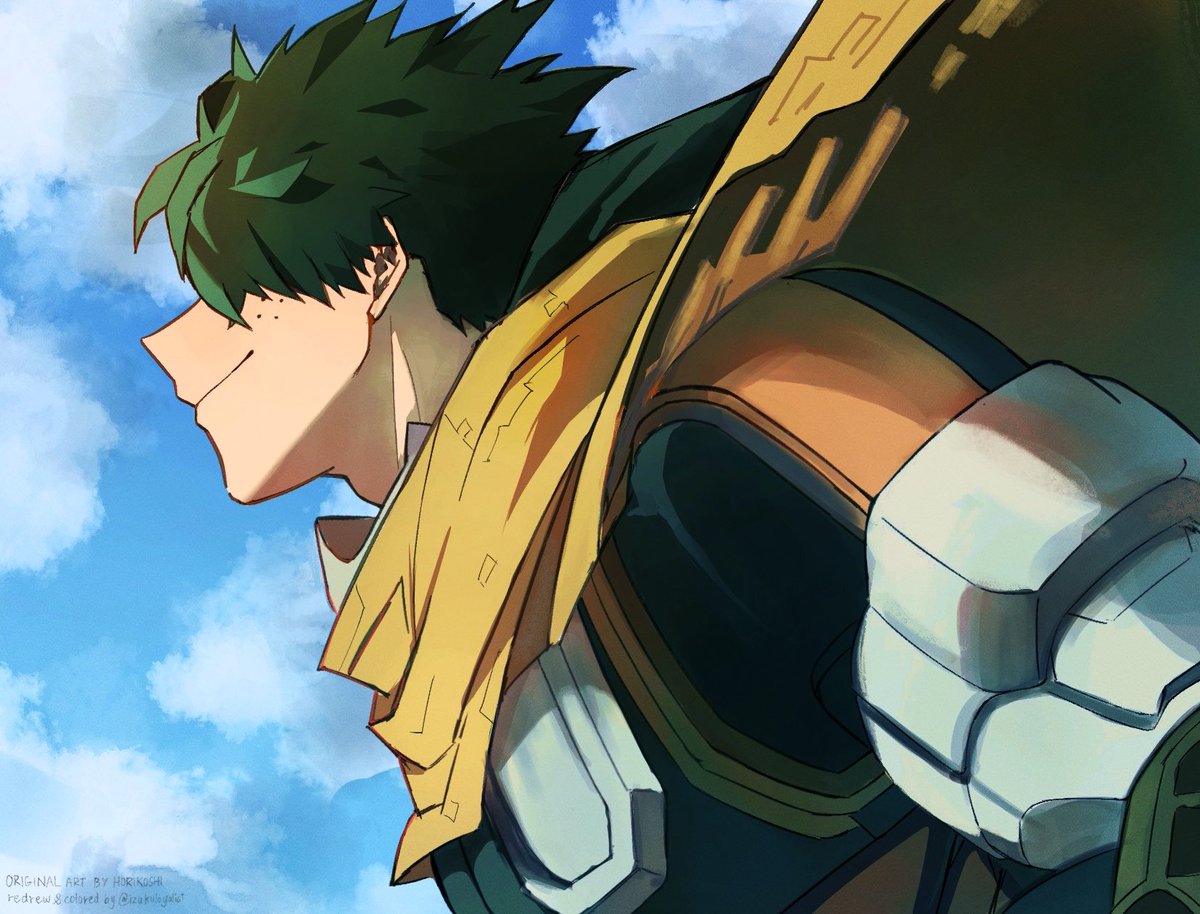 izukuloyalist's tweet photo. I redrew my favorite izuku panel from hori and added some colors to it! I lwk planned to render it later for my own satisfaction but i lost the file https://t.co/3BXdUGHuBn