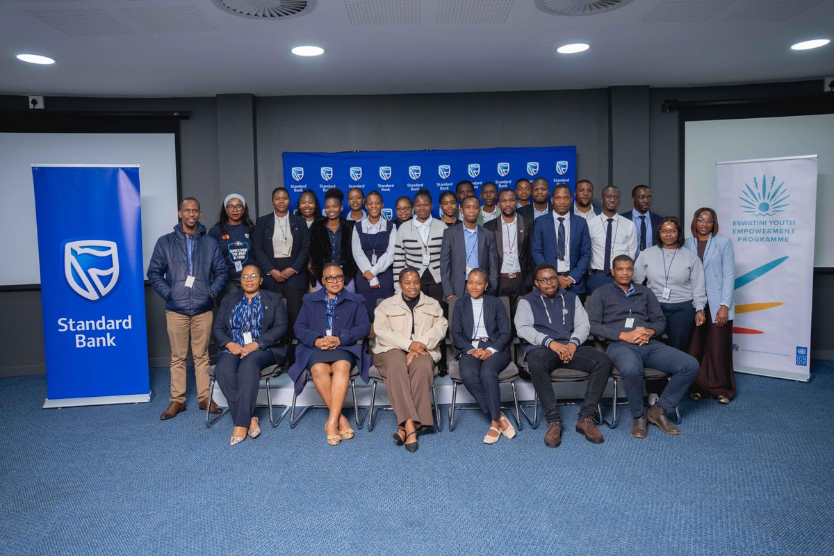 StandardBankSZ's tweet photo. We extend our gratitude to our leadership team, mentors, and partners for supporting the development of our Eswatini Youth Empowerment Programme internship cohort. Their guidance and dedication continue to create meaningful opportunities for youth to gain practical experience and build successful careers.
Together, we are shaping tomorrow's leaders.
Eswatini is our home, we drive her growth! 💙
#StandardBankInternship #BlueLove #YouthEmpowerment