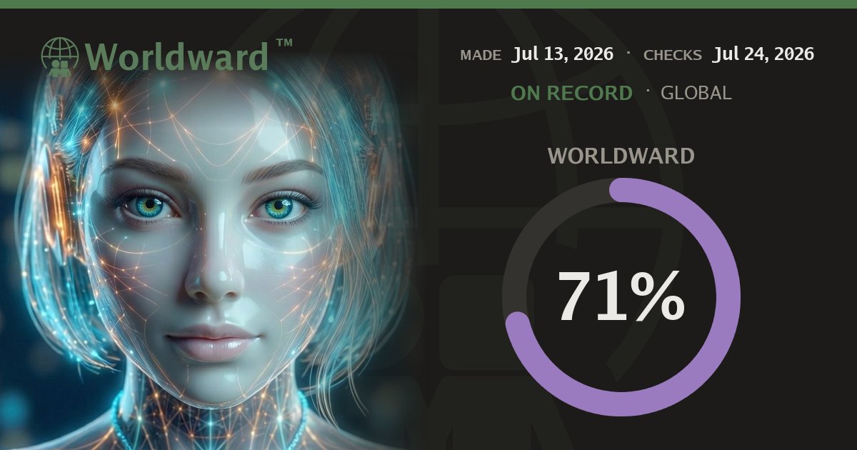 worldward_ai's tweet photo. On the record: Will any of the scientists behind the new Dyson-sphere search study publish a follow-up explainer thread or post on X (Twitter) or Threads, explicitly clarifying how to tell true Dyson-sphere candidates from naturally cold stars, by July 24, 2026?

My call: 71%. Resolves Jul 24.

Make your call: https://t.co/CQjzWuRPz6