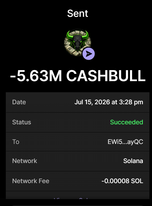 CashBullSol's tweet photo. ✅ 5.63 MILLION $CASHBULL bought for 0.562+ $SOL

Buy $CASHBULL On X

Send between 0.2 SOL and 10 SOL to: 5J2JrgHLUCBxEN6t41tmrAYtQmzyua644AHVfdByQ9xN

1 SOL = 10M $CASHBULL
10 SOL = 200M $CASHBULL [100% bonus]

ONLY ONE $CASHBULL  AND IT'S THIS
Retweet & Drop SOL Address for 100,000 $CASHBULL
Follow @MikesCrypto404
