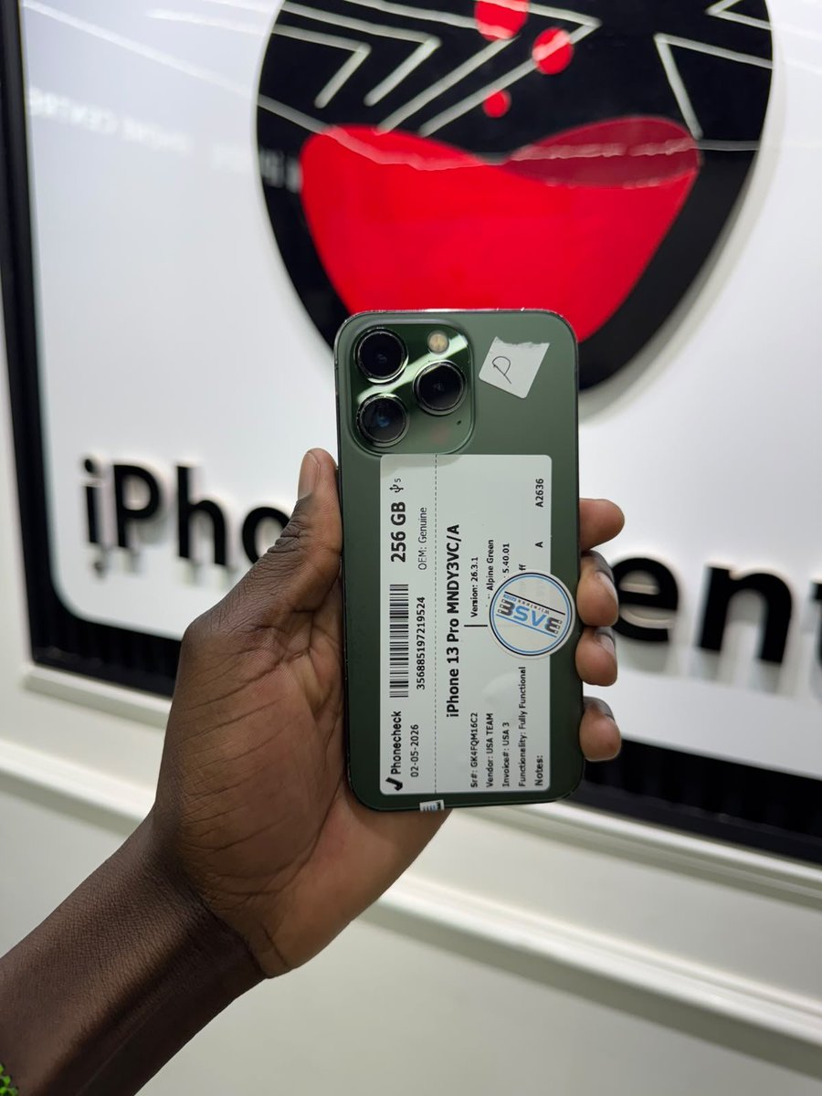 seinttech's tweet photo. Apple iPhone 13 Pro
π· 256GB
π· Face ID: β
οΈ
π· 5G: β
οΈ
π· Battery Health: 87%β91% π
π° KES 55,000
π 0796 005912
π Archives, Stanbank House, 8th Floor, Shop 805
#techwithkalifa #laptopsinnairobi #phonesnairobi #iphone13pro #appleiphone https://t.co/5jFe9Ya727