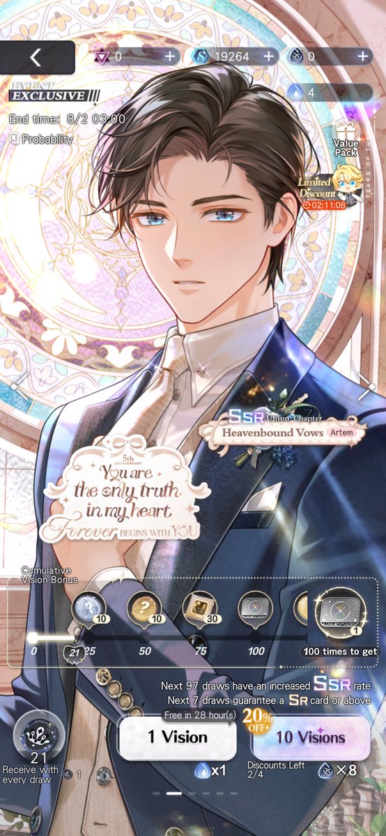 HonoraryFool's tweet photo. i got artem with 20 pulls 🥹

i got so much left, maybe i can also get luke's 🙏 https://t.co/QCnIr0sIiB