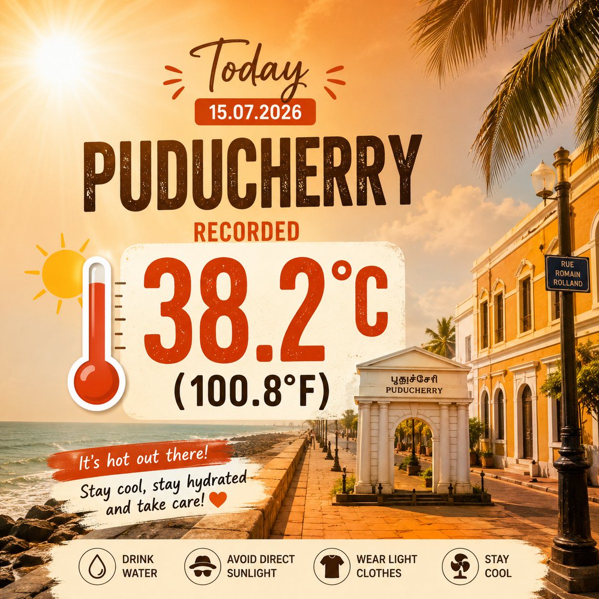 PondyWeatherman's tweet photo. #pondy #puducherry #pondicherry https://t.co/uL2K3iMydN