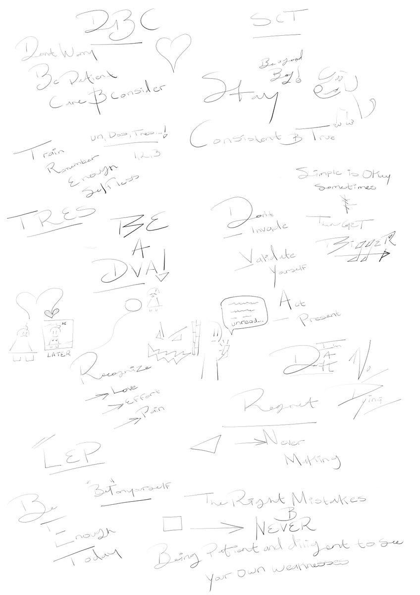 Zyeohs's tweet photo. sometimes I just write things to my head demons and my doubts just to clear that out when I just stare at the page + can't even doodle or practice when I'm like that. this helps a lot. https://t.co/uNdmmksZYv