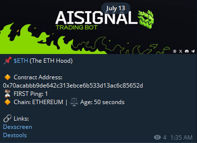 AiSignalBot's tweet photo. Green Day!!! 

GO ETH! 

Here is a prediction @AiSignalBot made during this volume! 

$ETH 1.16k to 157.32k ATH (136x)

Past results are not indictive of future returns. https://t.co/28Z3vAdOB4