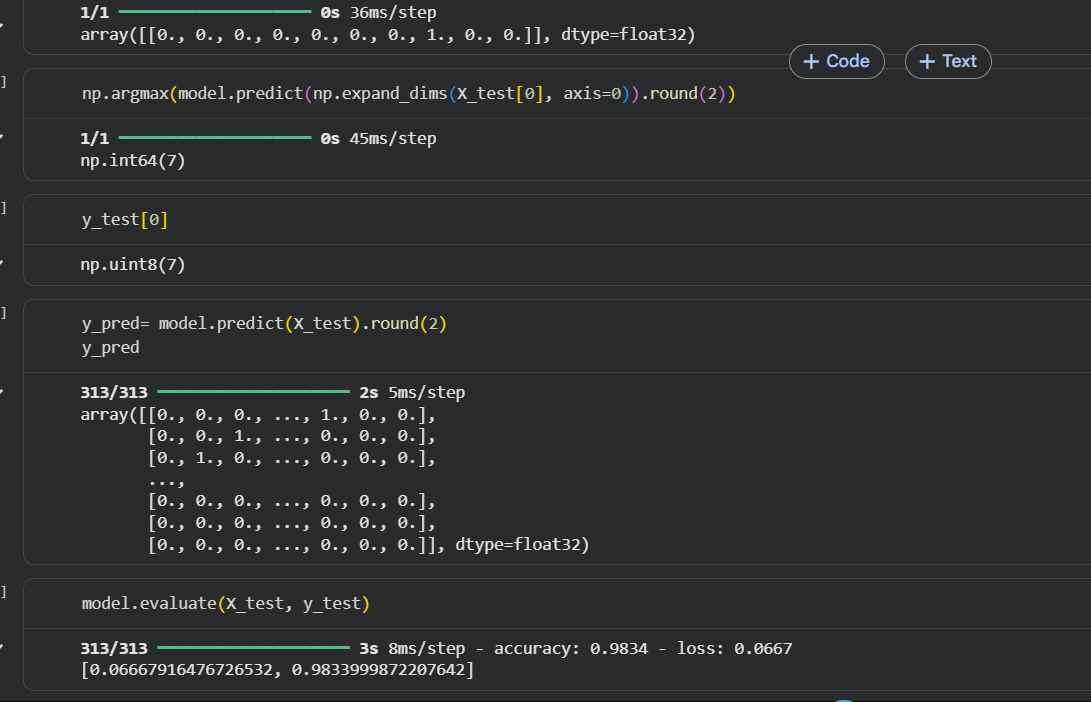 SadikshyaDkl's tweet photo. #LSPPDay45 
Today I built a CNN for digit classification, trained it, and tried the numerical implementation step by step. Achieved 98% test accuracy. 
@lftechnology
#60DaysOfLearning2026 #LearningWithLeapfrog https://t.co/wRwY3zep3E