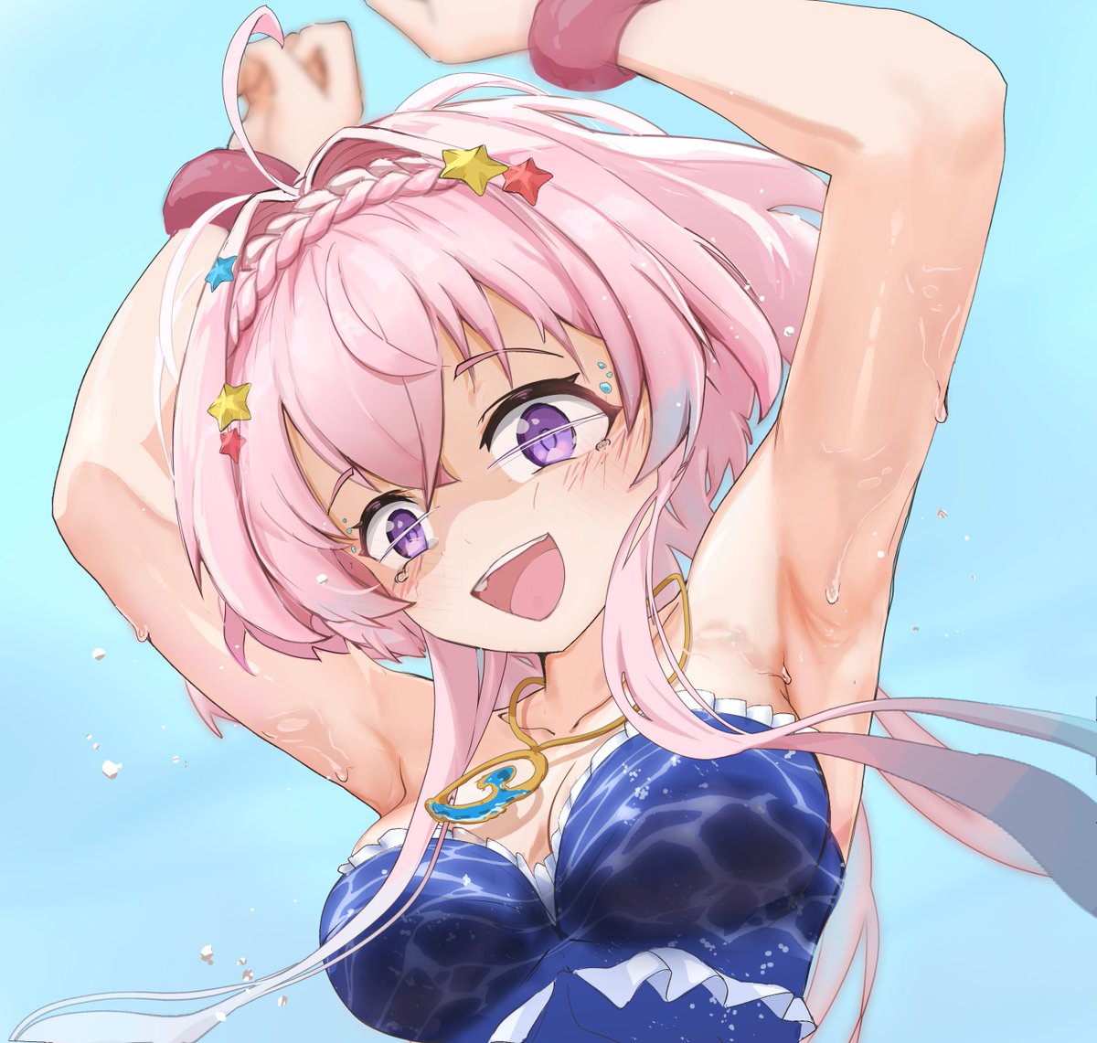 UmeUmeOmaera's tweet photo. I wonder what she's getting all worked up for? 👀

Commissioned from @KatoshSeisou 
#ioArts https://t.co/1Fk4VZzkSy