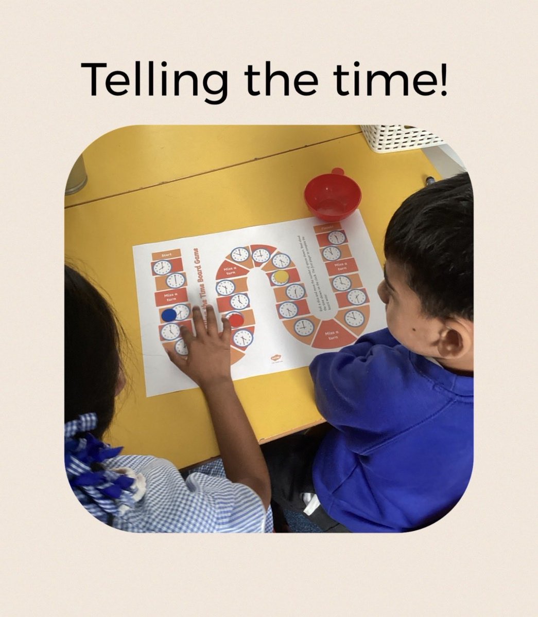 HollingwoodPAY's tweet photo. Year 1 have enjoyed learning all about telling the time this week. They can tell the time to the hour and half past the hour! https://t.co/OMqozS1FQs