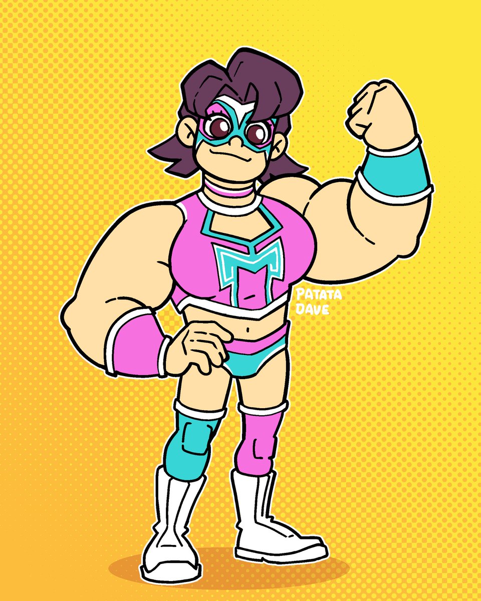 MrPatataDave's tweet photo. LA LUCHADORA MAS FUERTE?
Otro diseño de personaje! Esta vez, explorando el teme de luchadoras!
#cartoon #characterdesign #luchadora #fighter https://t.co/mwVoXztB1Q