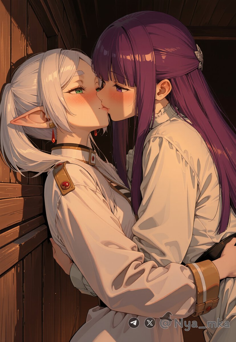 Nya_mka's tweet photo. [Frieren x Fern - FrierenBeyondJourneysEnd] The training is going well 🥵

#FrierenBeyondJourneysEnd #Frieren #Fern #nsfw #r34 #rule34 #hentai #lesbian #yuri #BreastSucking #NippleLick https://t.co/Nw0lRkRHA3