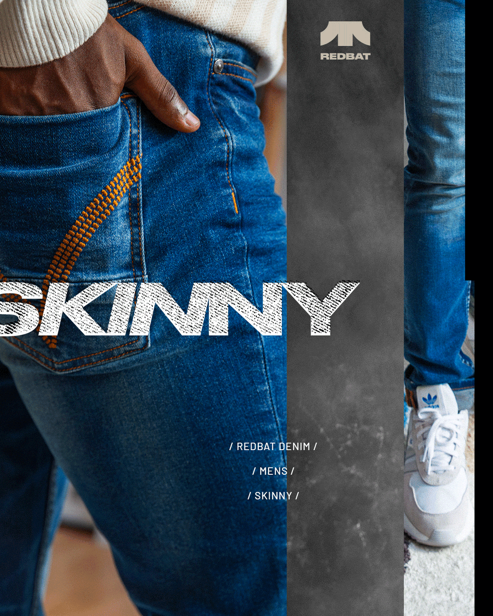 sportsceneSA's tweet photo. Clean, fitted, &amp; always on trend. Our skinny fit jeans are made for a sharp, confident look.

Redbat Denim available exclusively in sportscene stores, Bash mobi app &amp; online: https://t.co/v6z7i5GDLw

#ObsessedToProgress #RedbatDenim #RDBTDenim https://t.co/ppu7j1g7Nm