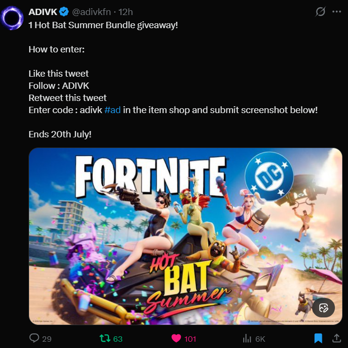 Alexplayzgames5's tweet photo. @adivkfn Done! Good luck to everyone! https://t.co/DNCNoBAcm1