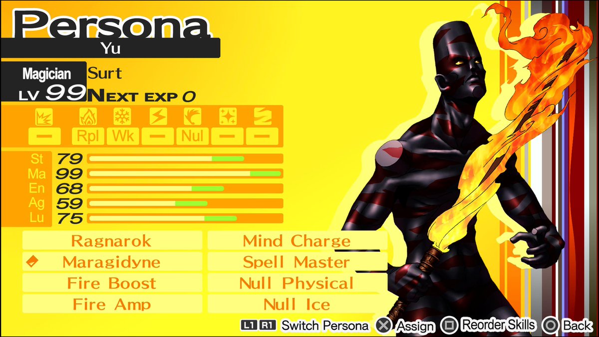 seraph_siden's tweet photo. Also fused 4 element specialist persona as well just in case. https://t.co/hVneVld0oS