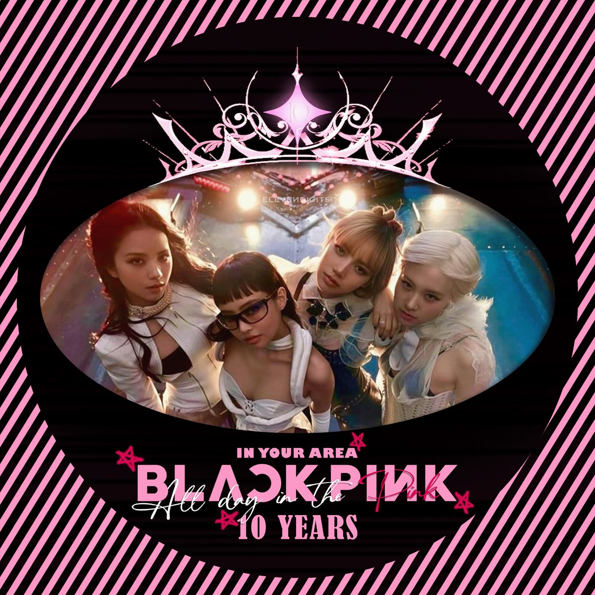 BLACKPINKSCRAVE's tweet photo. As we celebrate BLACKPINK's 10th anniversary, we're happy to share this special anniversary profile picture created by our talented editor. 🖤🩷

Feel free to use it and celebrate 10 incredible years with BLACKPINK! https://t.co/8RfowCp0t5