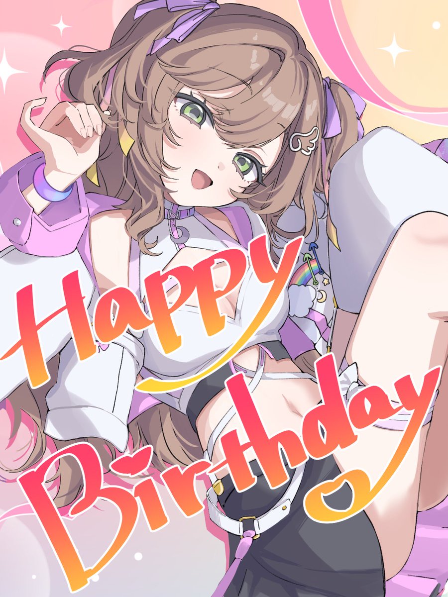 yunanadesun's tweet photo. ✨️Happy♡birthday✨️

お誕生日だぁー！！！🍰✨️💜
このポストを見た皆さん！！
気軽にお祝いしてくださーい！！！

 #Vtuber https://t.co/xGVc20kEA7