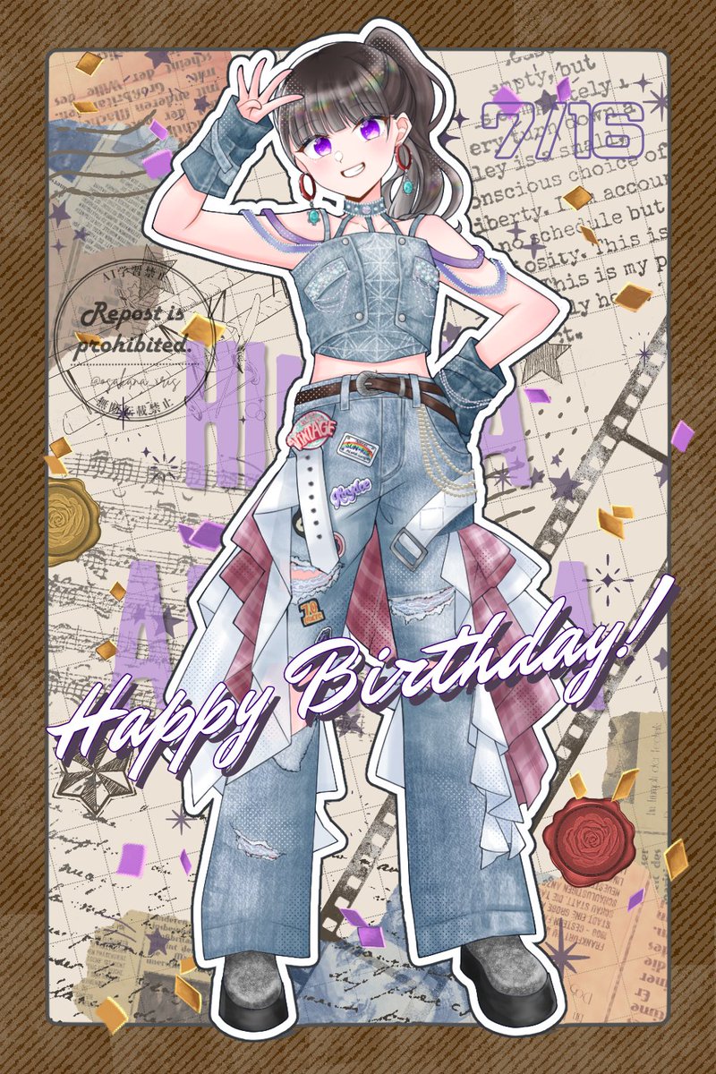 osakana_iris's tweet photo. ひみちゃんお誕生日おめでとうございます！！！🎉🎂🥂
素敵な一年になりますように…！✨
#茜屋日海夏生誕祭2026
#茜屋日海夏誕生祭2026
#りすイラ https://t.co/t0ZejV0NHc