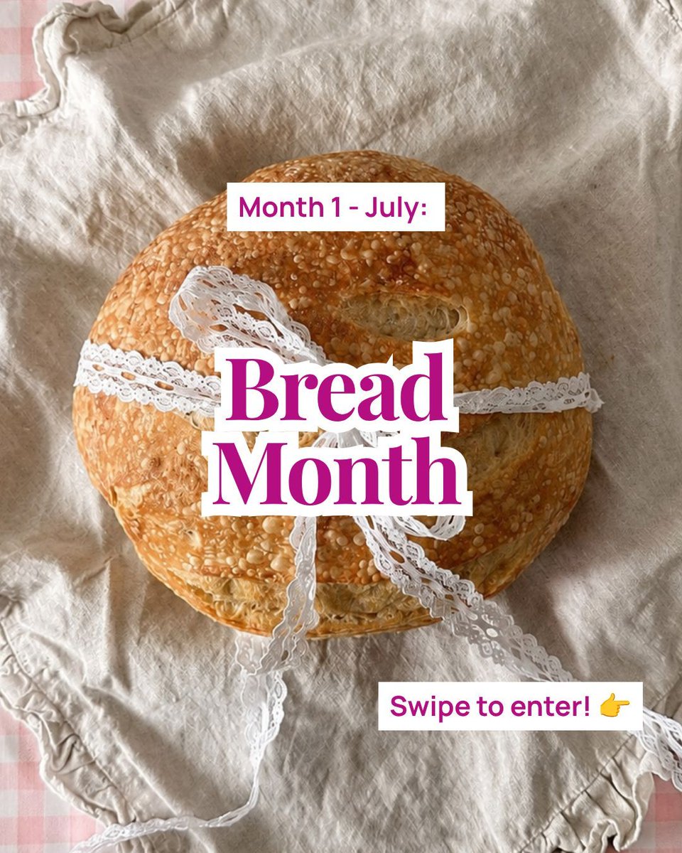 CakeandBakeShow's tweet photo. This is your sign to show off your home bakes!!!👏🍞

✨The Home Baker Awards are now OPEN ✨ July: Bread Month 🥖🥪 

Tap this link to find out how to enter: https://t.co/ma4sM0dkuz 

Instagram competition only 🧑‍🍳 👆 #CakeandBakeShow26 #HomeBakerAwards26 https://t.co/fG75NZyk5e