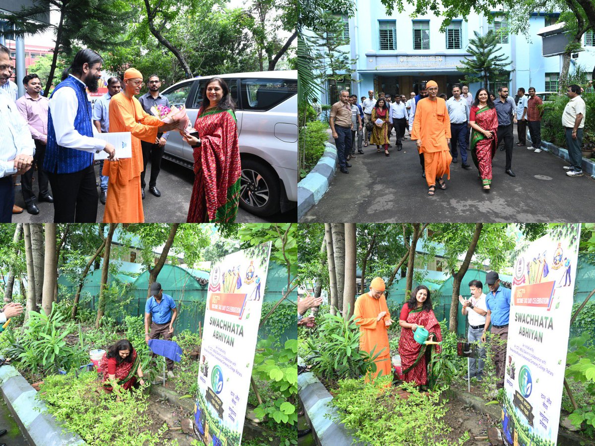 IncomeTaxWB's tweet photo. The Income Tax Department, West Bengal & Sikkim, organised a ‘Swachhata Abhiyan’ on 14 July 2026 (Tuesday) in collaboration with Ramakrishna Mission Vivekananda Centenary College, Rahara, as a part of 167th Income Tax Day Celebrations. This initiative aims to promote the values of cleanliness, environmental responsibility, civic consciousness, and community participation in line with the spirit of public service.

The programme was inaugurated by Smt. Surabhi Varma Garg, IRS, Principal Chief Commissioner of Income Tax, West Bengal & Sikkim, through a ceremonial Tree Plantation. Addressing Officers, Officials and students, she highlighted the significance of maintaining cleanliness, conserving the environment and encouraging active participation of citizens in nation-building initiatives.
@nsitharamanoffc @officeofPCM @IncomeTaxIndia @PIB_India @PIBKolkata @PIBGangtok @FinMinIndia