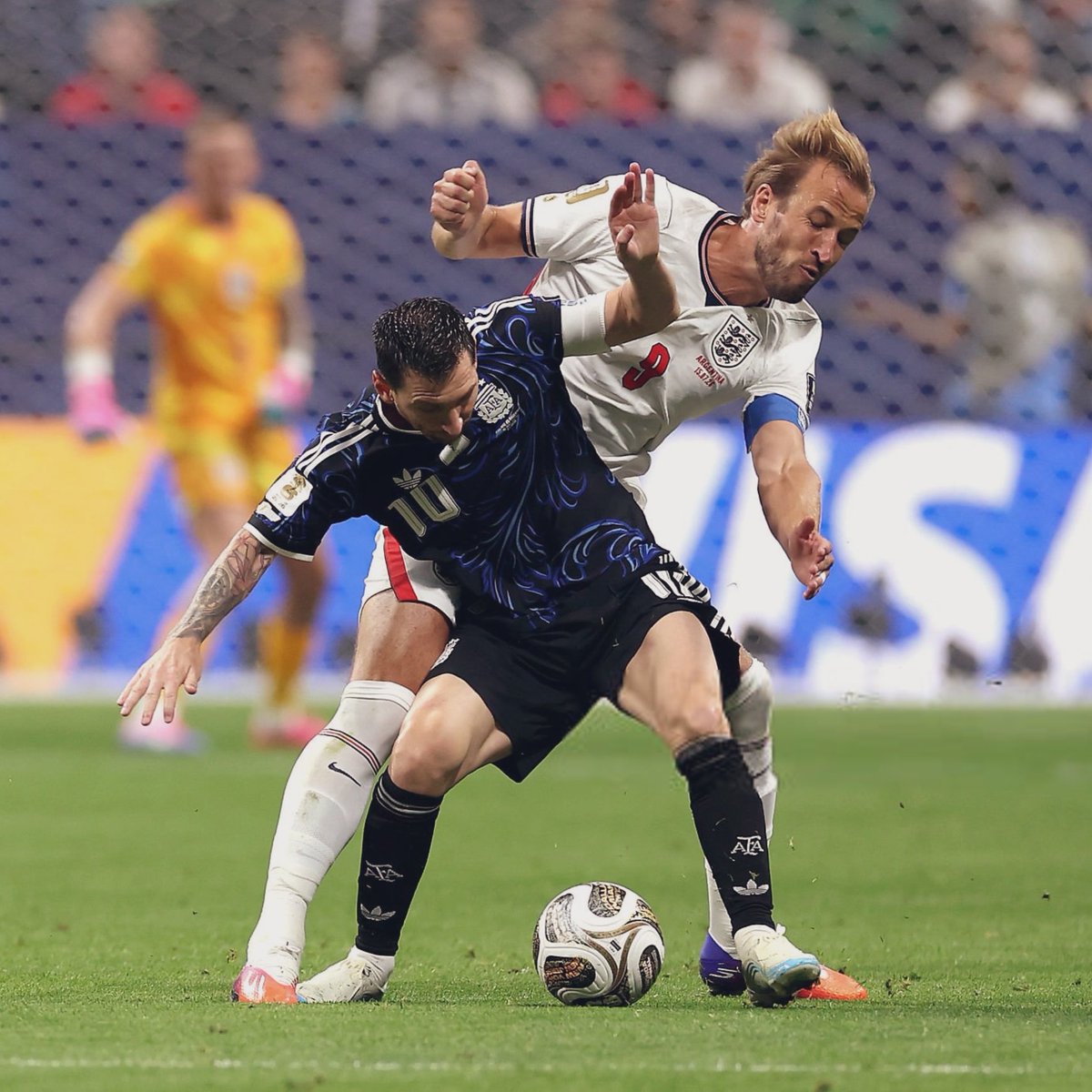 krackka's tweet photo. Three shots at halftime and zero on target, the lowest combined total at that stage in any game at the 2026 World Cup😬

#ENGARG #FIFAWorldCup https://t.co/htc9YkRAkr