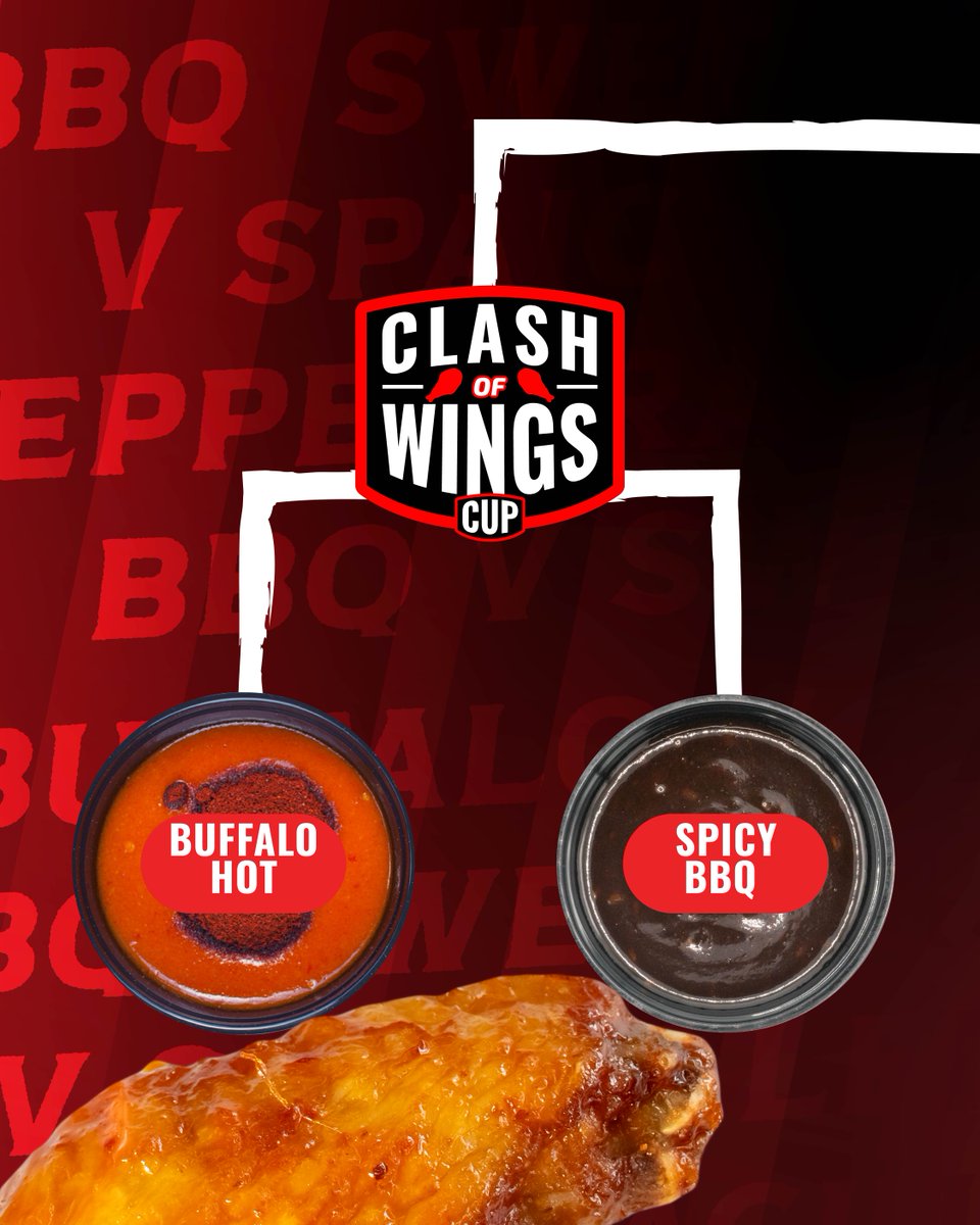 wingshack1's tweet photo. ๐ฅ Clash of Wings Round 3 is LIVE!
Is your favorite sauce still in the running?
Vote now and help send it to the finals. ๐๐
๐ณ๏ธ https://t.co/PFSfacH9jB
#TheShack #ClashOfWings #VoteNow https://t.co/30pZTgLo46 https://t.co/YHWzHvRLtK