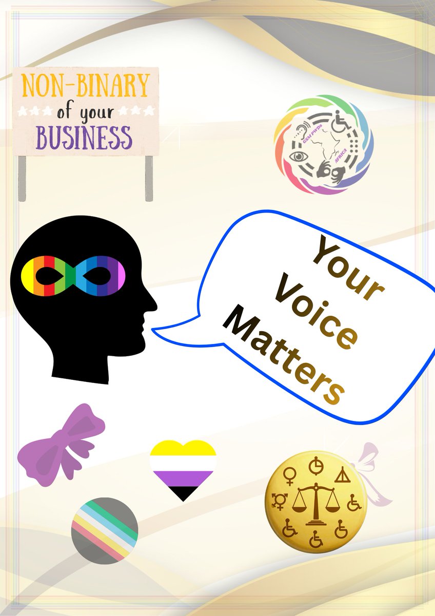 AnapakinaA's tweet photo. Every Non-Binary Voice matters.
#DisabilityPride #QueerDisability #accessislove #NothingAboutUsWithoutUs #theworldworksbetterwithus https://t.co/AA3GwyedNz
