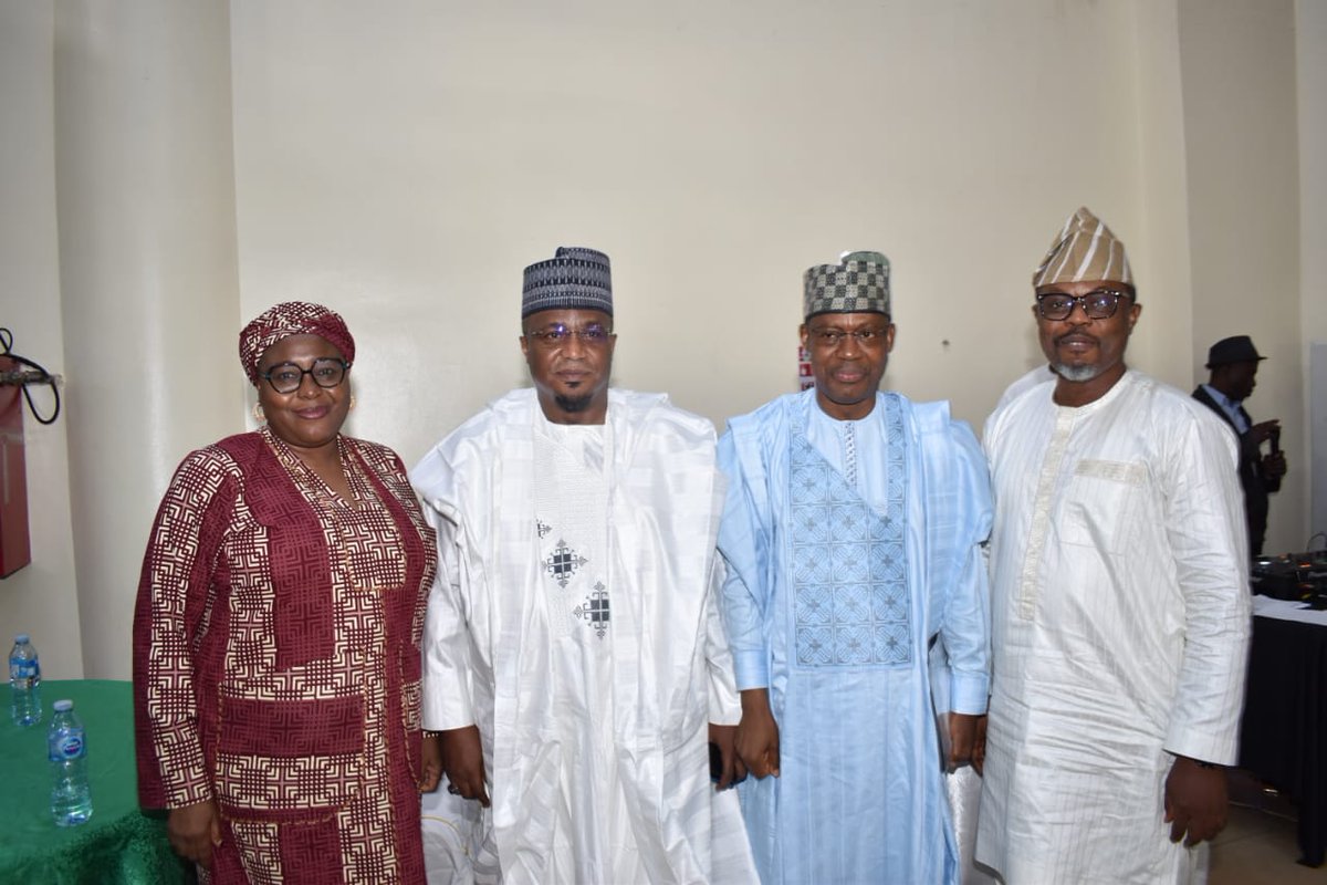 OfficialNUC's tweet photo. More photos from the 2026 ECAN Annual Summit in Abuja, where the Executive Secretary of the National Universities Commission (NUC), Professor Abdullahi Yusufu Ribadu, FCVSN, was honoured with the Education Correspondents Association of Nigeria (ECAN) Award of Excellence. https://t.co/vMnFp2IWJs