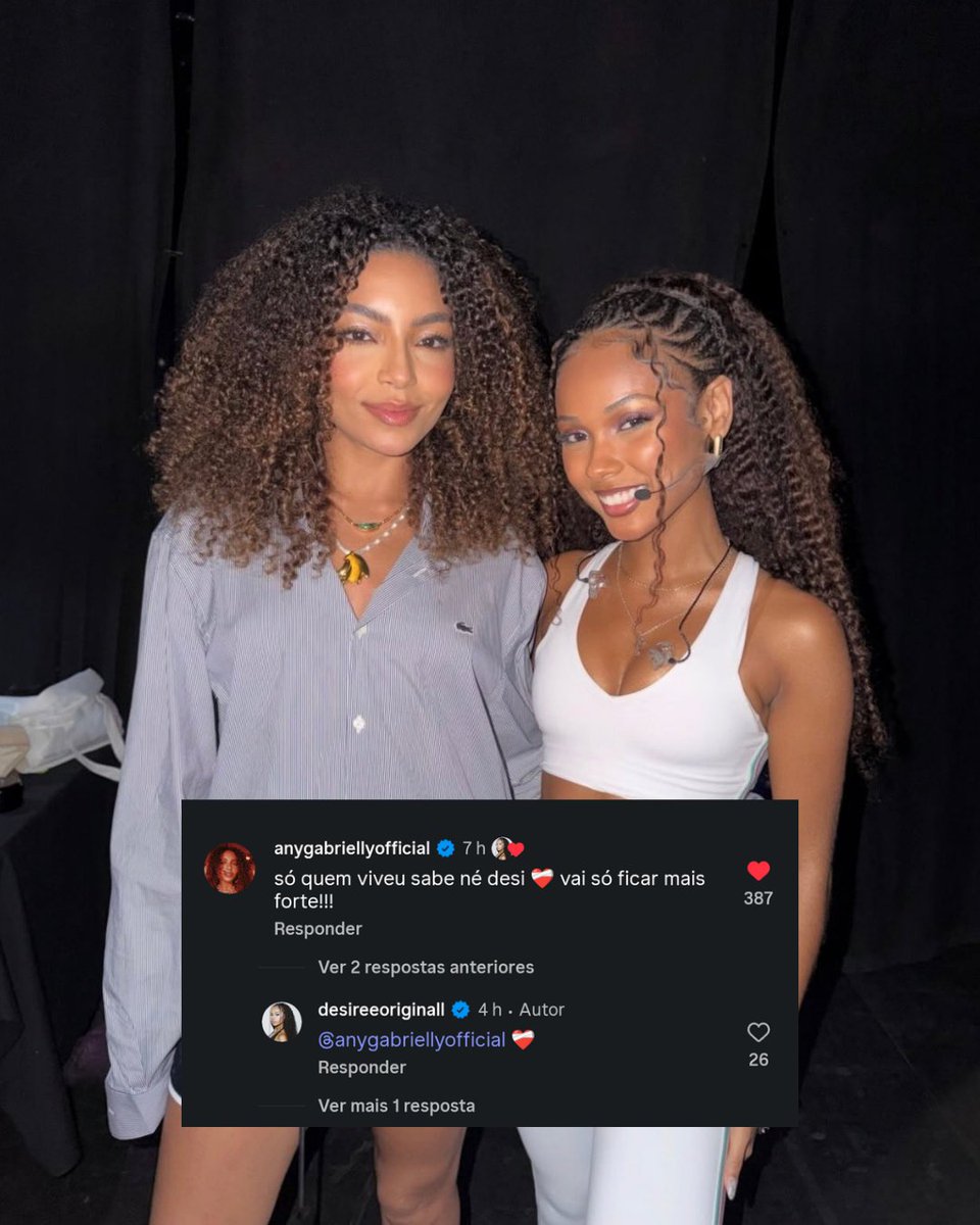 UnitersCharts's tweet photo. IRMÃS! Any Gabrielly prestou apoio à Desirée após vídeo-desabafo sobre saúde mental enquanto esteve no Now United.

"só quem viveu sabe né desi ❤️‍🩹 vai só ficar mais forte!!!" https://t.co/vT6LXC8IlI
