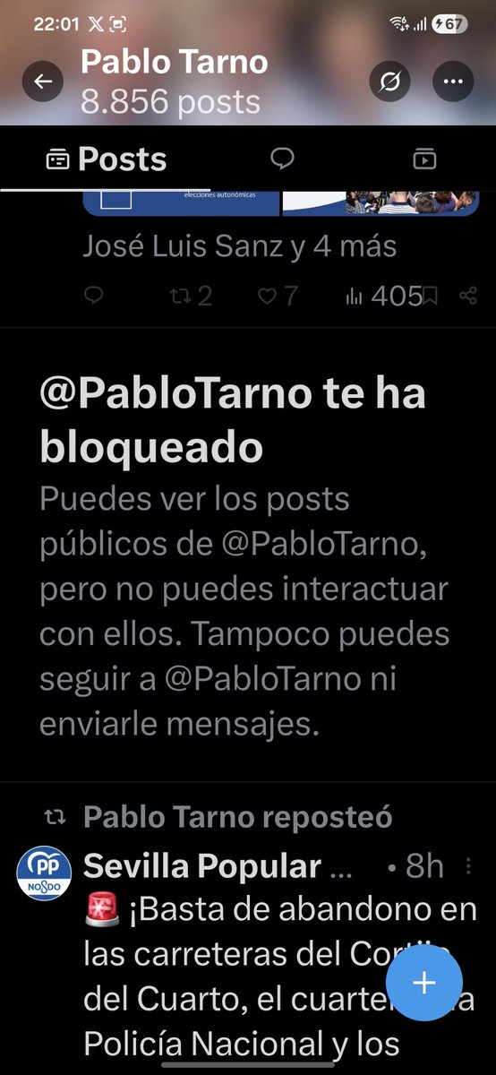 mega_grinch's tweet photo. Pues mira por donde el niño de papá venido de Mairena Aljarafe...otro más 
@PabloTarno , de casta le viene al galgo (su padre @RicardoTarno ex alcalde @MairenaAljarafe  y exdiputado @ppopular)  no lleva en los genes trabajar....resulta que me ha bloqueado.
Hoy no duermo. https://t.co/yPGfOVQzxl