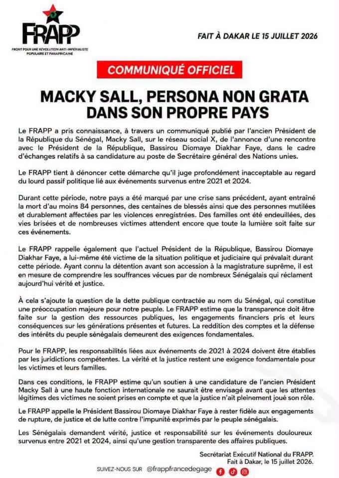 Abdou_A_Diallo's tweet photo. 🛑Audience de @Macky_Sall au palais : Guy M. Sagna et Cie s’opposent et le déclarent « persona non grata » https://t.co/1i6QFqtrzv