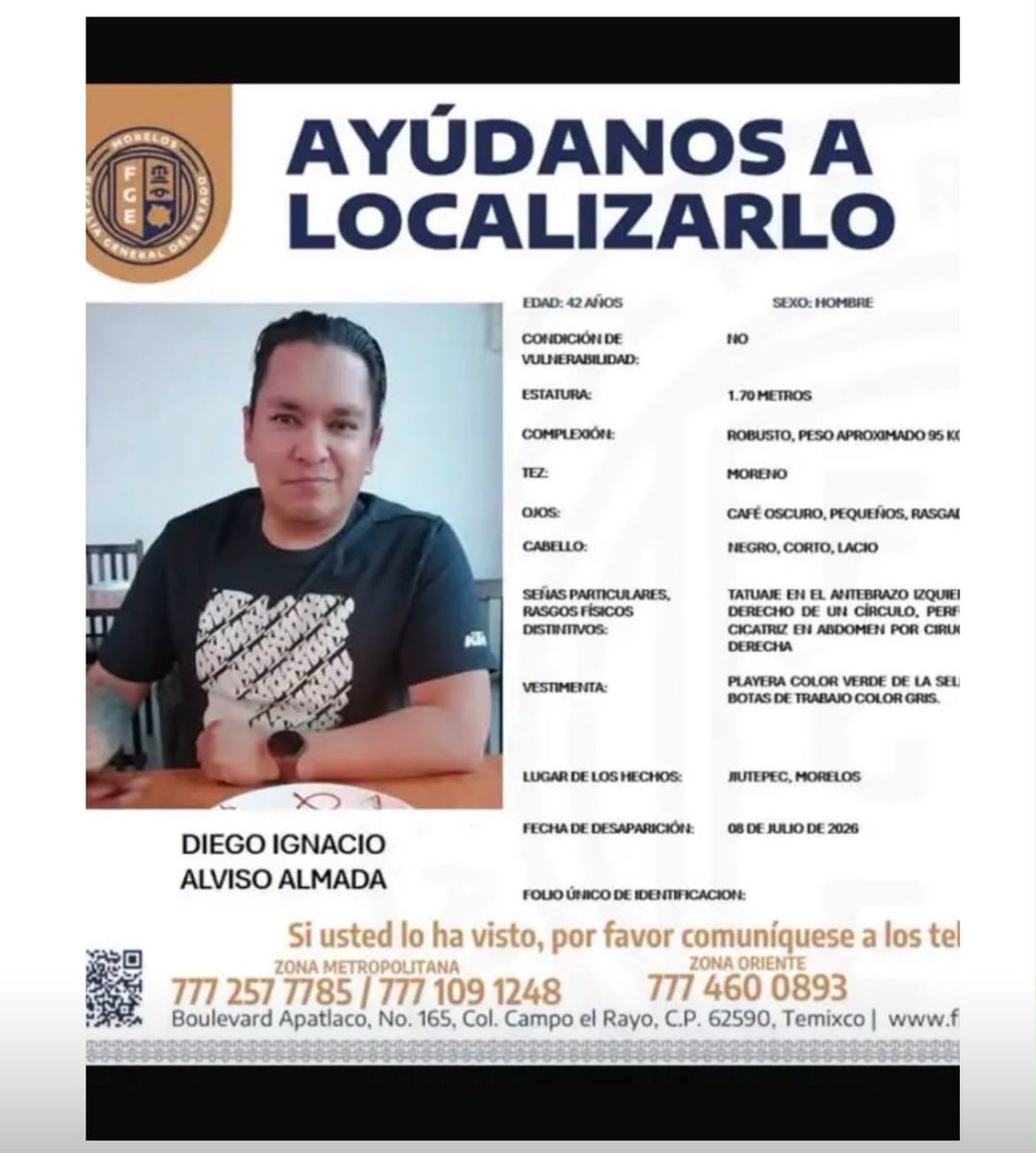 RJoyaC's tweet photo. Por favor. 
Ayudemos a encontrarle. 
Comparte la información.
Podemos hacer la diferencia. 
#Búsqueda #Ayudemos https://t.co/UPSrQhresN