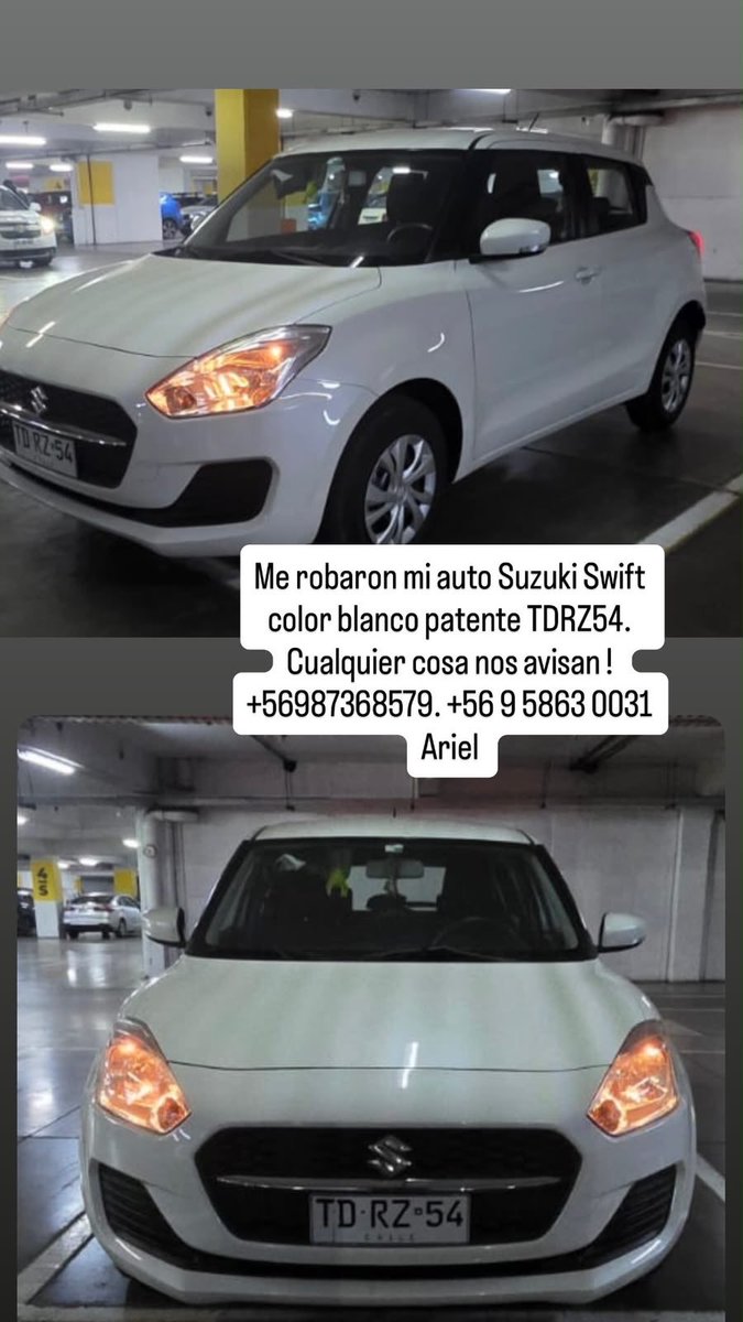 Dementor__'s tweet photo. Amigos ayúdenme a compartir por favor.
Le han robado el auto a una amiga y su familia.
¡Muchas muchas gracias! 👍🏻 https://t.co/iSUzmDE6wT
