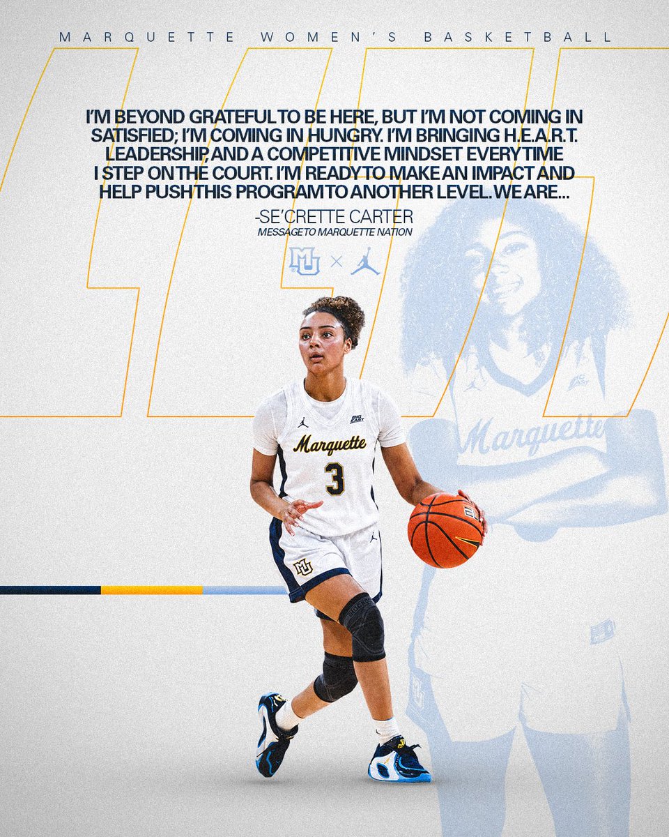 MarquetteWBB's tweet photo. Grateful for everything, but hungry for more!
#WeAreMarquette | #playwithHEART https://t.co/eg6iRD3cF7