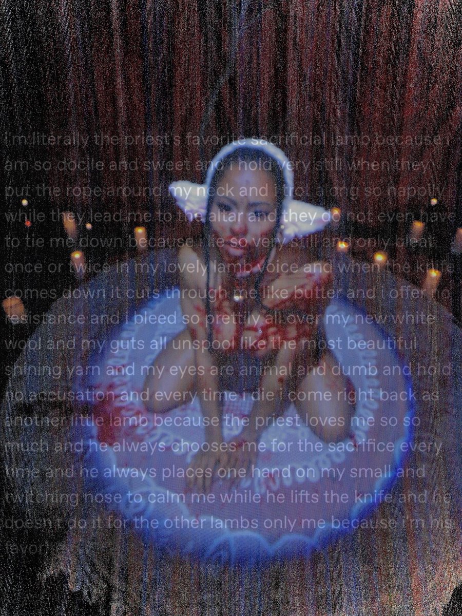 thekiranoir's tweet photo. I celebrate summerween on my birthday. this year, my summerween costume is a sacrificial lamb. 

so naturally, I made a porno about it. 

out 7/16 on my page, link below https://t.co/5Cyb8XEJwy