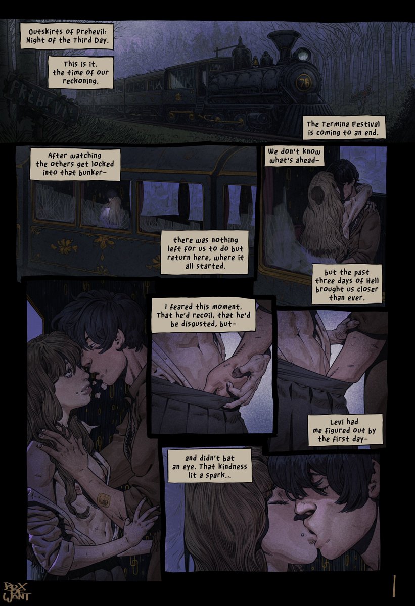 BoxOfWant's tweet photo. Comic commission from the good ol' PurePazaak, set in a world made of Fear and Hunger. 💀 https://t.co/gSeRK5zXdv