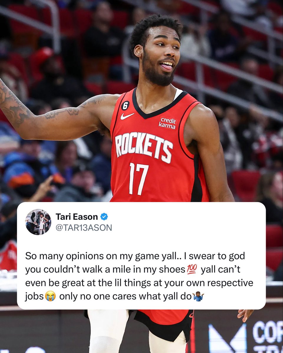 LegionHoops's tweet photo. Tari Eason responds to his critics: https://t.co/bTJKmYCu8f