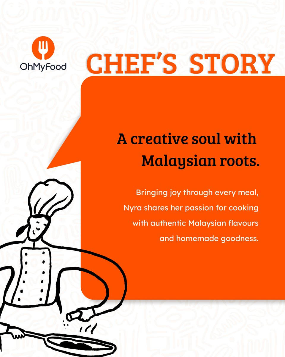 OhMyFood_omf's tweet photo. Meet Nyra, a Home Chef sharing the rich flavours of Malaysian cuisine.🌏
From family recipes to handcrafted bakes, she brings a true taste of home to OhMyFood.❤️
Follow @ohmyfood_global to discover incredible Home Chefs and explore homemade cuisines from around the world. https://t.co/P1sQmNDV7m