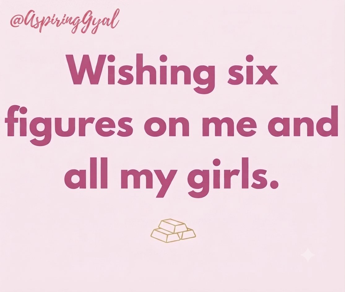 AspiringGyal's tweet photo. Wishing six figures on me and all my girlies.🥰😍💸 https://t.co/0vtsLiFniO