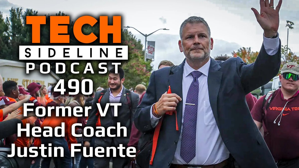 TechSideline's tweet photo. TSL Podcast 490: Former Virginia Tech Head Coach Justin Fuente

At the 2026 ACC Football Kickoff in Charlotte, Fuente discusses what he’s been up to, some of the iconic moments under his leadership and more. (25 minutes)
https://t.co/HdeF12fJrU https://t.co/rGyb39moyK