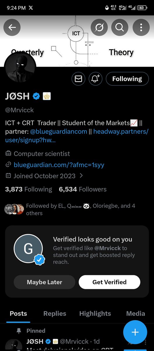 mgambo773's tweet photo. @Crtquinn @mekfunded @Thisoptimum @Mrvicck @CRT_ALPHA1 @gayathri_fx 
@Crtquinn 
@yson_crypto 
Done All the tasks https://t.co/1y0yIGWfFr