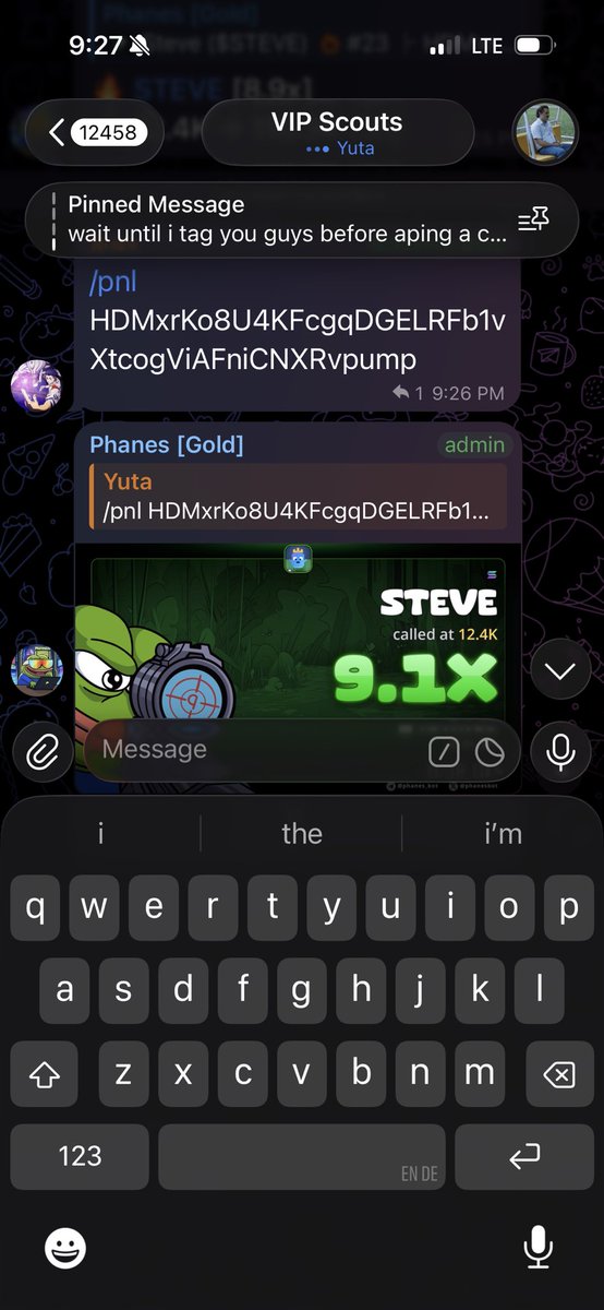 isaiahbami's tweet photo. 9.1x on $STEVE 💸💰

CA- HDMxrKo8U4KFcgqDGELRFb1vXtcogViAFniCNXRvpump https://t.co/MpnGquV4NT