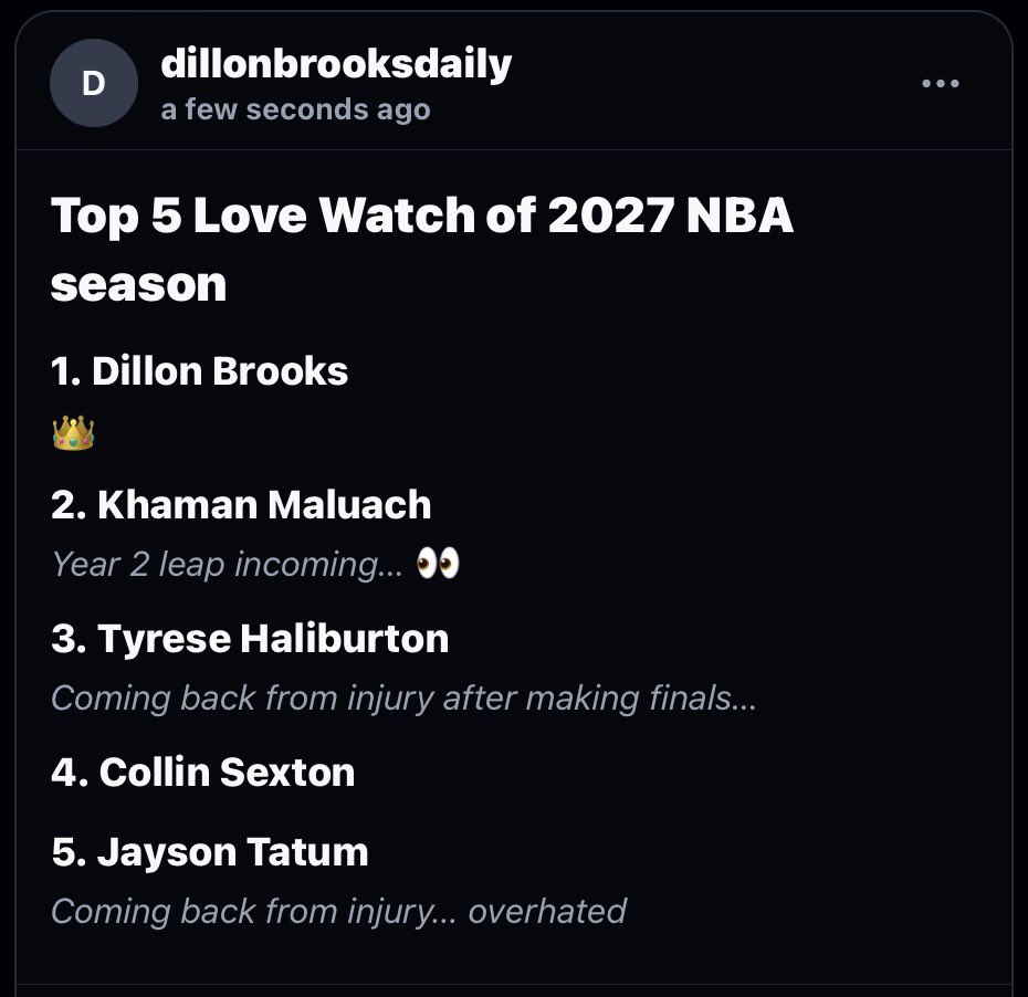 dillonbrooksdaily tweet media