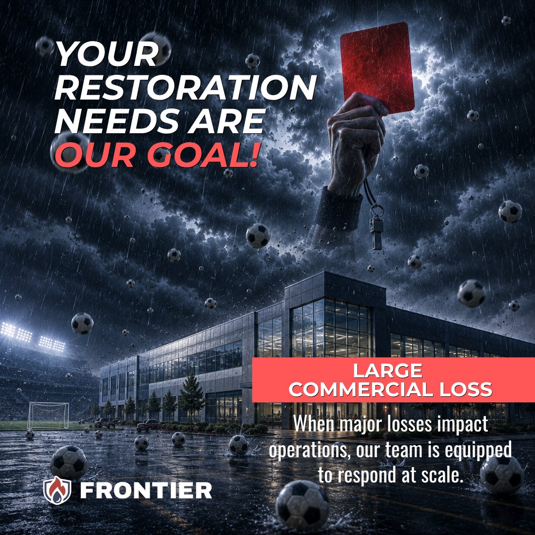 FrontierSGP's tweet photo. ⚽🏢 Successful recovery takes a deep bench of experienced experts, scalable resources, and a coordinated response. From large commercial facilities to complex restoration projects, our team is ready 24/7 when it matters most: https://t.co/dQg8VNZBOC https://t.co/z4O6OhTLPE