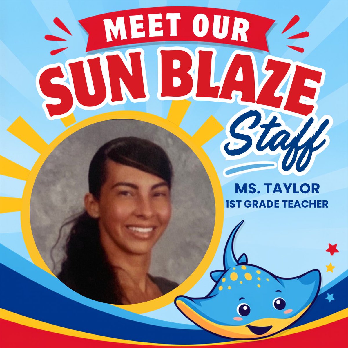 SunBlazeOCPS's tweet photo. ✨ Do you remember your first grade teacher?
They’re often the ones who teach us to read, build our confidence, and help us believe in ourselves.
Our Sun Blaze first grade team is ready to make those unforgettable memories with our students! These amazing teachers will challenge, encourage, and cheer on every Stingray as they continue to shine and grow. @rmccloe @YJHwang_OCPS @APBVaz @BWorrell_ @MilanoOCPS @OCPS_PFE