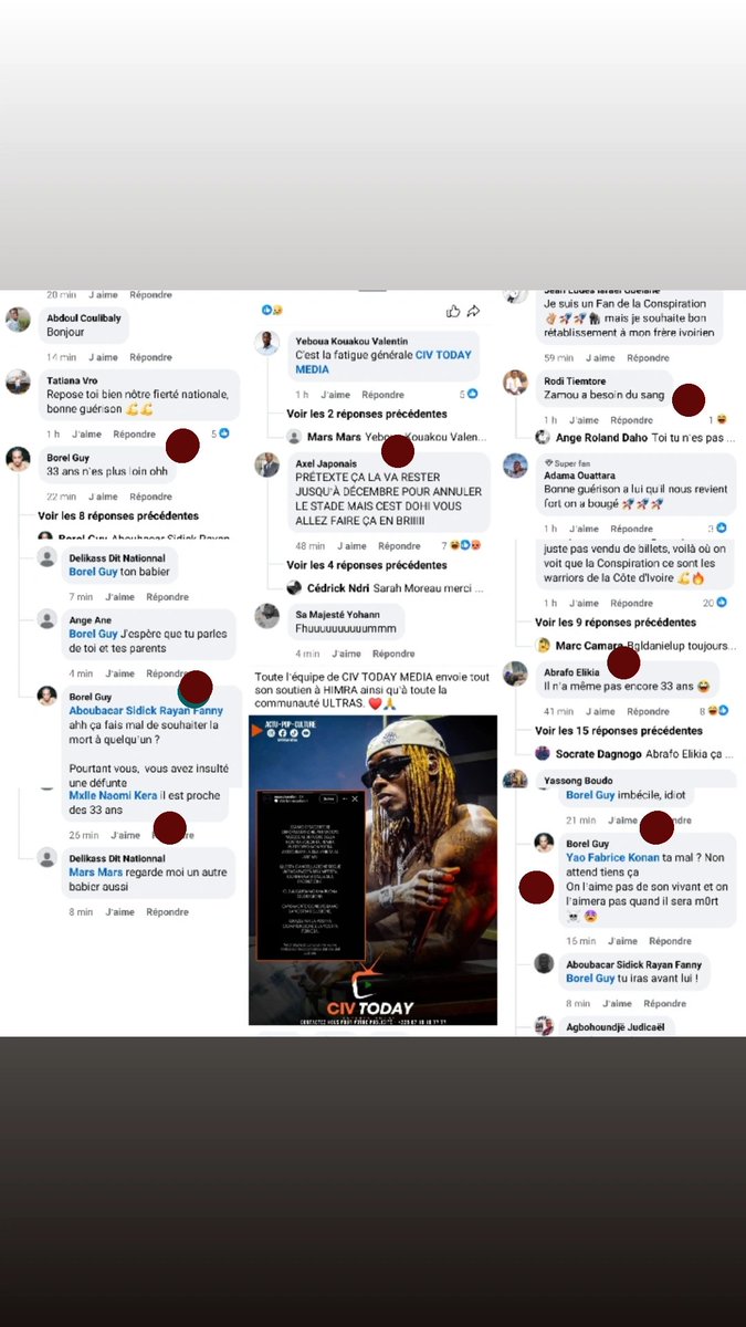 ken85024's tweet photo. À quel moment ..on n’est arrivé à ce stade jusquà souhaiter la mort pour un artiste 
Regardez les commentaires de certains conspirateurs quand ce média envoie son soutien à Himra 
C’est vraiment grave d’en arriver là..C’est juste  de la musique 
Seul Dieu a le control sur sa vie. https://t.co/DD6PqGkPPk