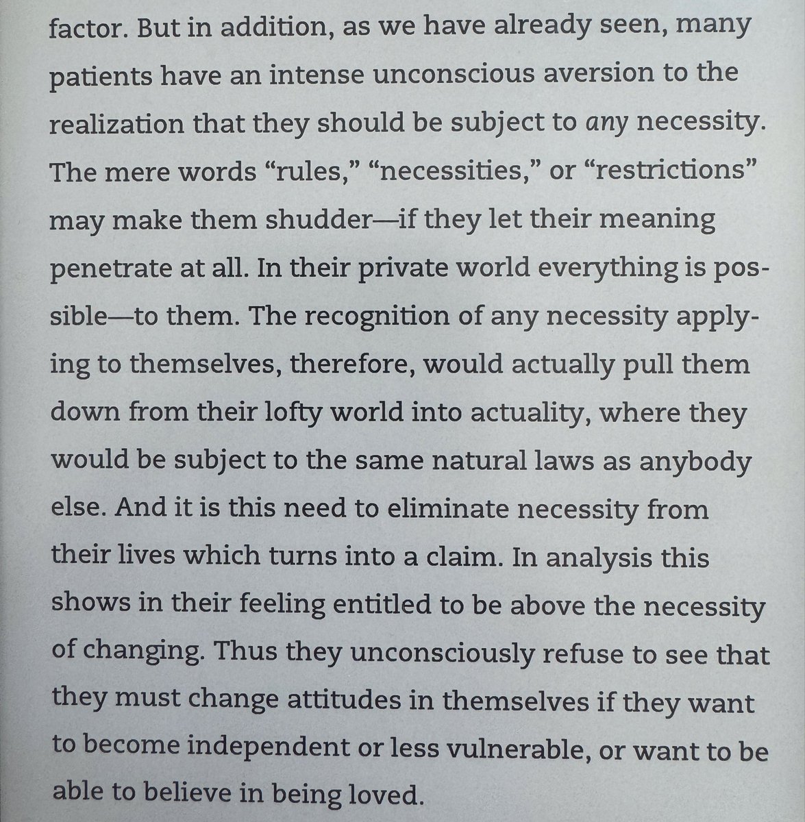 2sigmafemale's tweet photo. @minordissent Also, this. from Neurosis and Human Growth https://t.co/nyBZHPFP1k