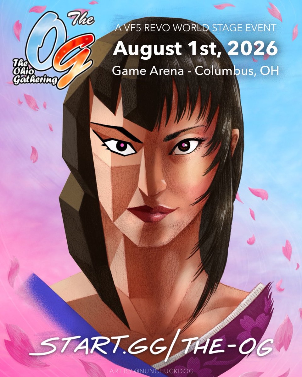 nunchuckdog's tweet photo. My third and final illustration for
THE O.G.
[a #VF5REVOWS event]

- 5 brackets of Virtua Fighter action
- Tons of PC setups for casuals
- Full food menu from TAKOREA
- Full bar (alcohol and NA options)
- Art prints and stickers for sale

Sign up today! https://t.co/jZYrG1vqCW https://t.co/bnEMJmK1NW