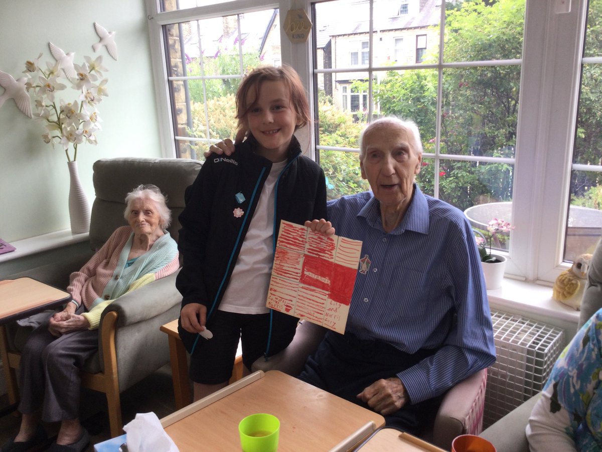 park_pru's tweet photo. Today we had lunch at Elderthorpe Nursing Home and did some preparations for tonight's big game #England #worldcup @exceedacademies @Linking_Network https://t.co/e8wlSalPY6